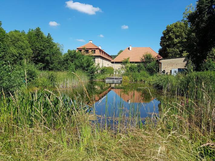 Ferienhaus für 4 Personen, mit Pool und Garten in Franken