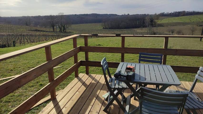 Tente pour 4 personnes, avec terrasse ainsi que vue et jardin en Gironde - 2