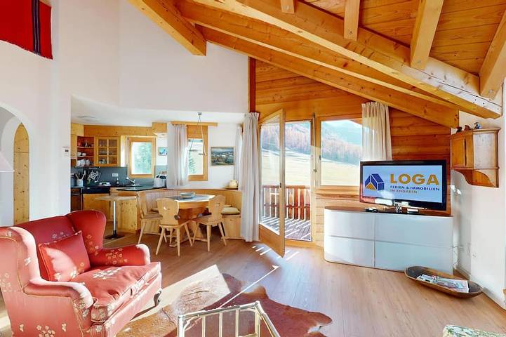 Ferienwohnung für 8 Personen, mit Garten und Balkon in Pontresina