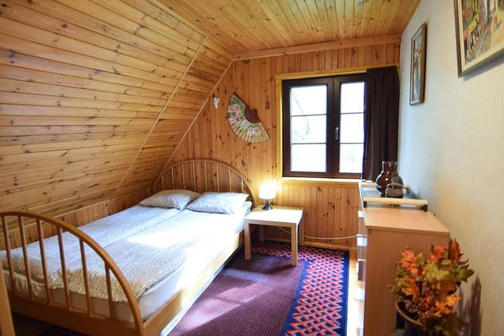 Ferienhaus mit Kamin und privatem Garten in Stężyca, powiat kartuski
