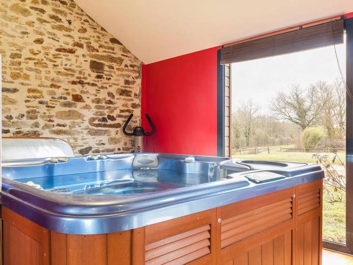 Location de vacances pour 6 personnes, avec piscine ainsi que terrasse et jacuzzi à Pannecé - 3