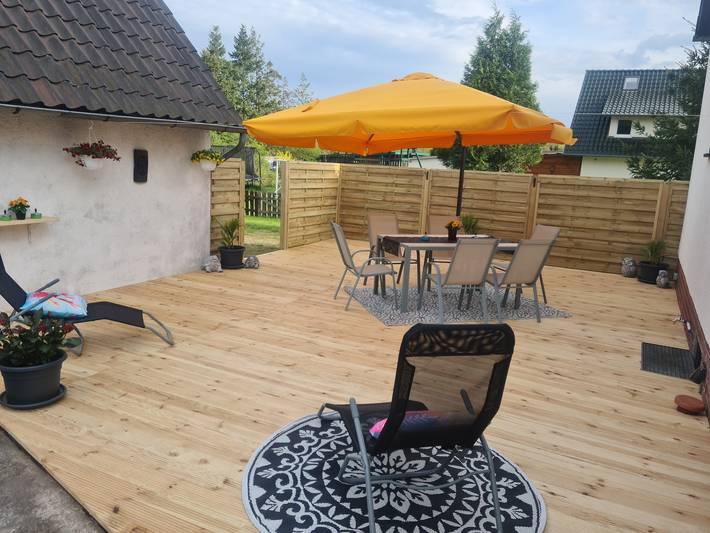 Ferienwohnung für 4 Personen, mit Garten, kinderfreundlich