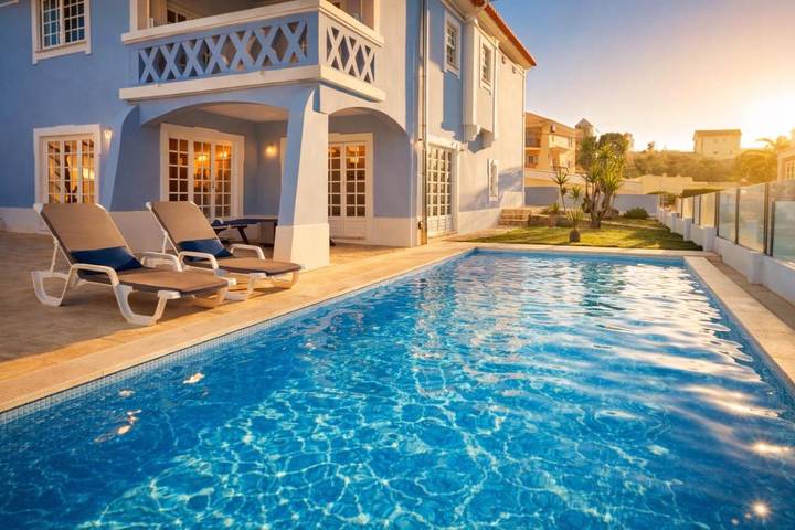 Casa rural para 8 personas, con vistas además de piscina y jardín, Se admiten mascotas en Mafra
