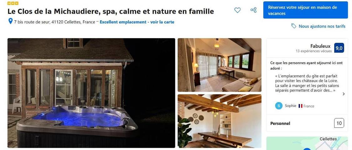 Maison de vacances pour 14 personnes, avec jardin et jacuzzi