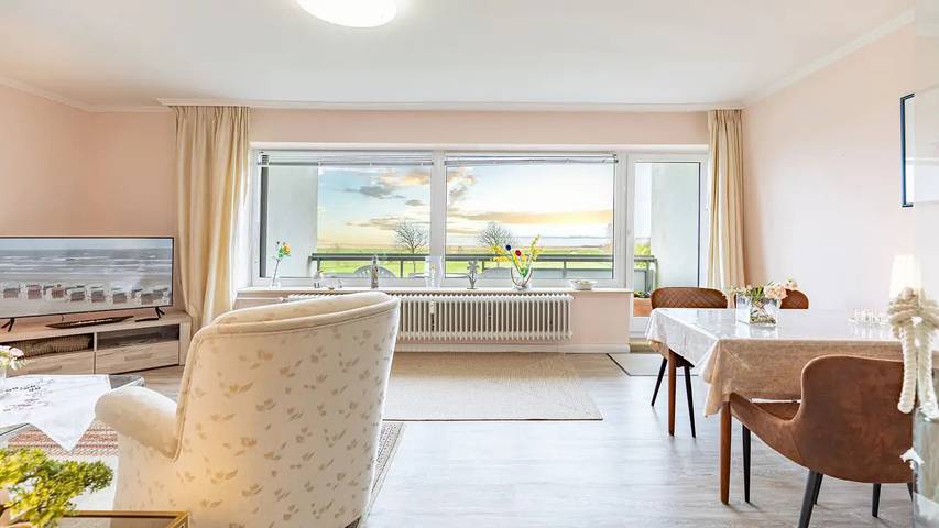 Ferienwohnung für 3 Personen, mit Balkon in Schobüll