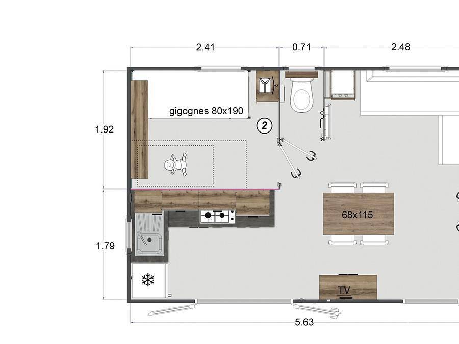 Flower Camping Provence Vallée - Mobilheim 4 personen - Mobile Home New Horizon in Manosque, Regionaler Naturpark Luberon