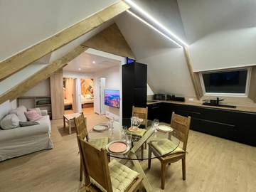 Gîte pour 4 personnes, avec jardin et vue à Plouagat