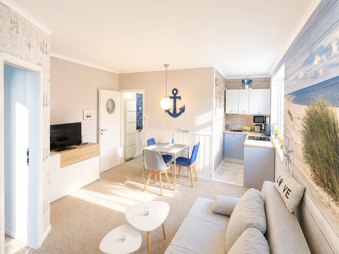 Ganze Ferienwohnung, 3-Sterne Ferienwohnung Deichgraf, Nordsee Burhave mit Balkon, Parkplatz, Pool & Sauna, Wlan in Burhave, Butjadingen