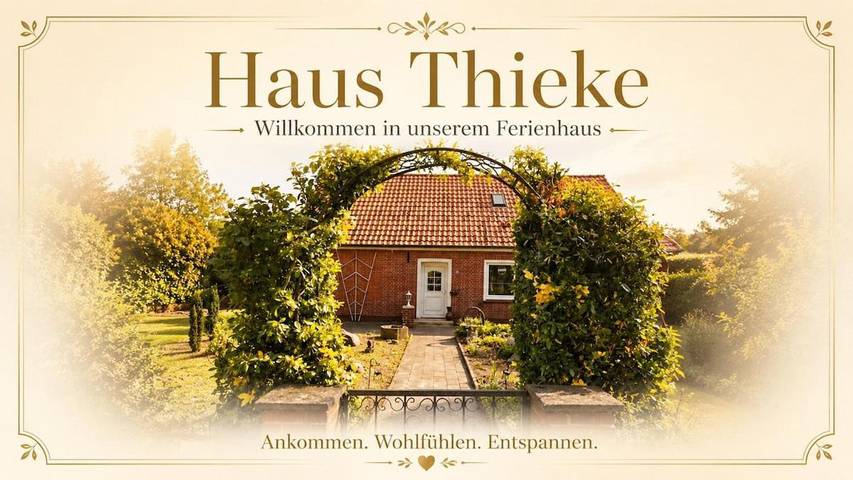 Ferienhaus für 4 Personen, mit Terrasse und Garten in Rhede (Ems)