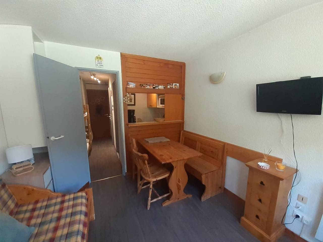 Studio entier, Studio cosy avec balcon sud - 3 pers. in Valfréjus, Modane