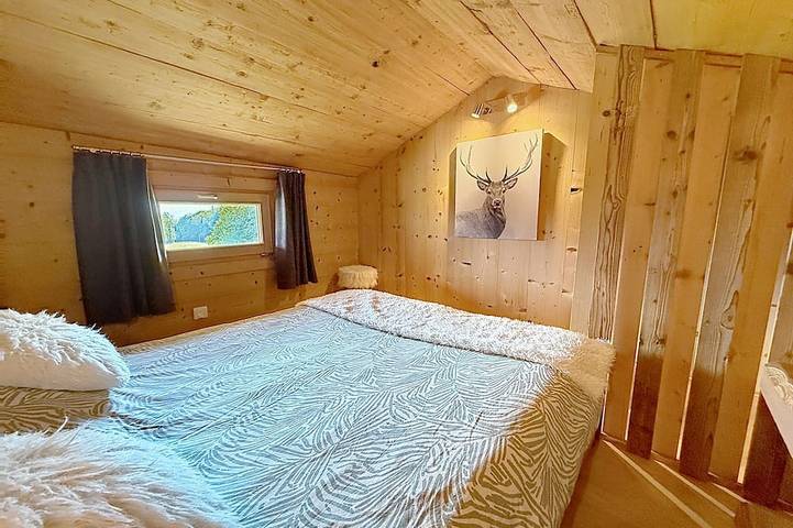 Kleines Chalet mit atemberaubendem Blick auf den Mont-Blanc, 5 Minuten von den Skipisten entfernt in Sallanches, Pays du Mont-Blanc