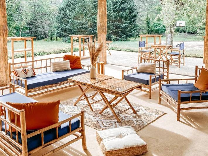 Tente pour 4 personnes, avec terrasse ainsi que jardin et vue dans le Lot - 3