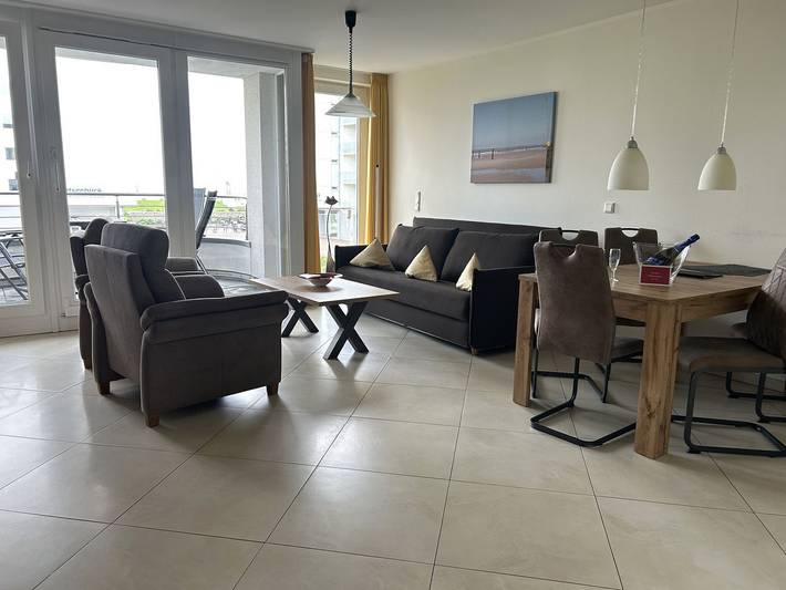 Ferienwohnung für 6 Personen, mit Balkon auf Norderney