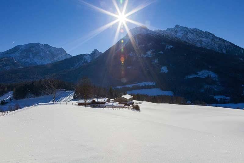 Hasenlehen - Ferienwohnung Steinberg, 1-2 Personen, 28 qm, Südbalkon mit Bergblick, W-Lan in Ramsau bei Berchtesgaden, Berchtesgadener Alpen