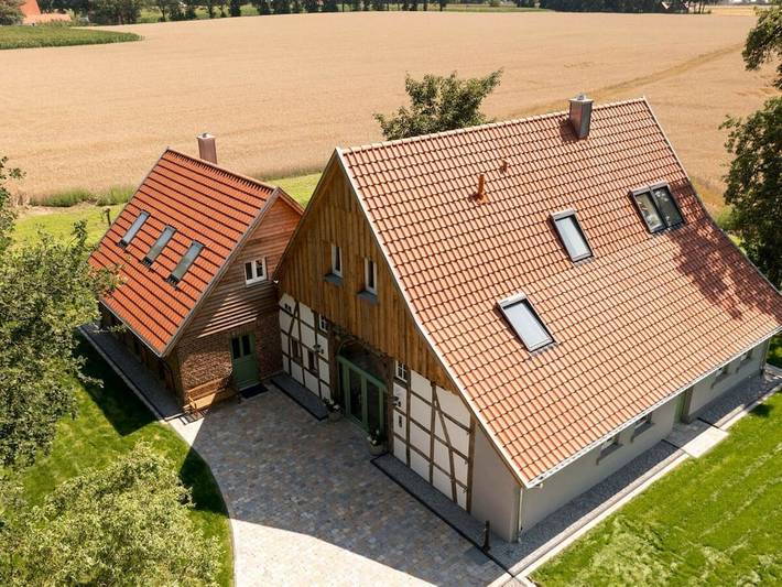 Ferienhaus für 4 Personen, mit Terrasse und Garten sowie Sauna