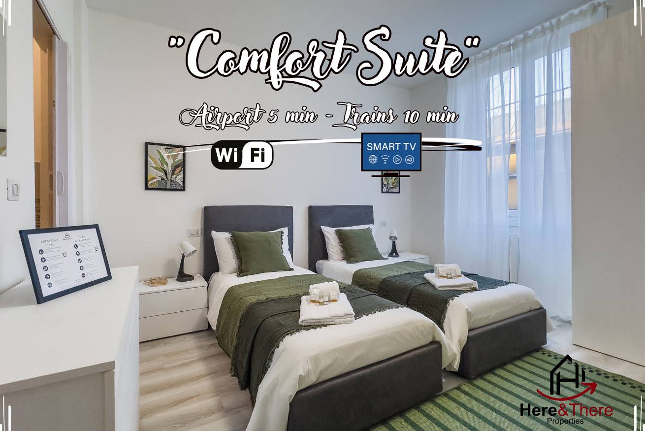 Appartamento intero, [Comfort Suite] Aeroporto 5min • A/C • Smart TV in Genova (Città), Genoa