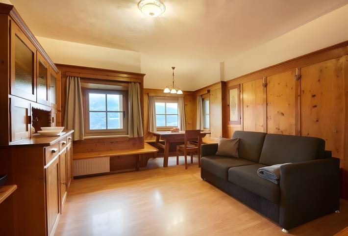 Vakantieappartement voor 5 personen, met Tuin in de Dolomieten