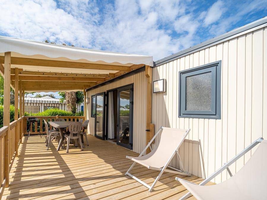 Camping Le Château - Mobilheim 6 personen - Premium 3 Schlafzimmer in Saint-Hilaire-de-Riez, Loire-Tal