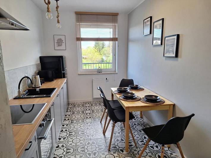 Apartament wakacyjny dla 4 osób, z Balkon i Widok w Malbork
