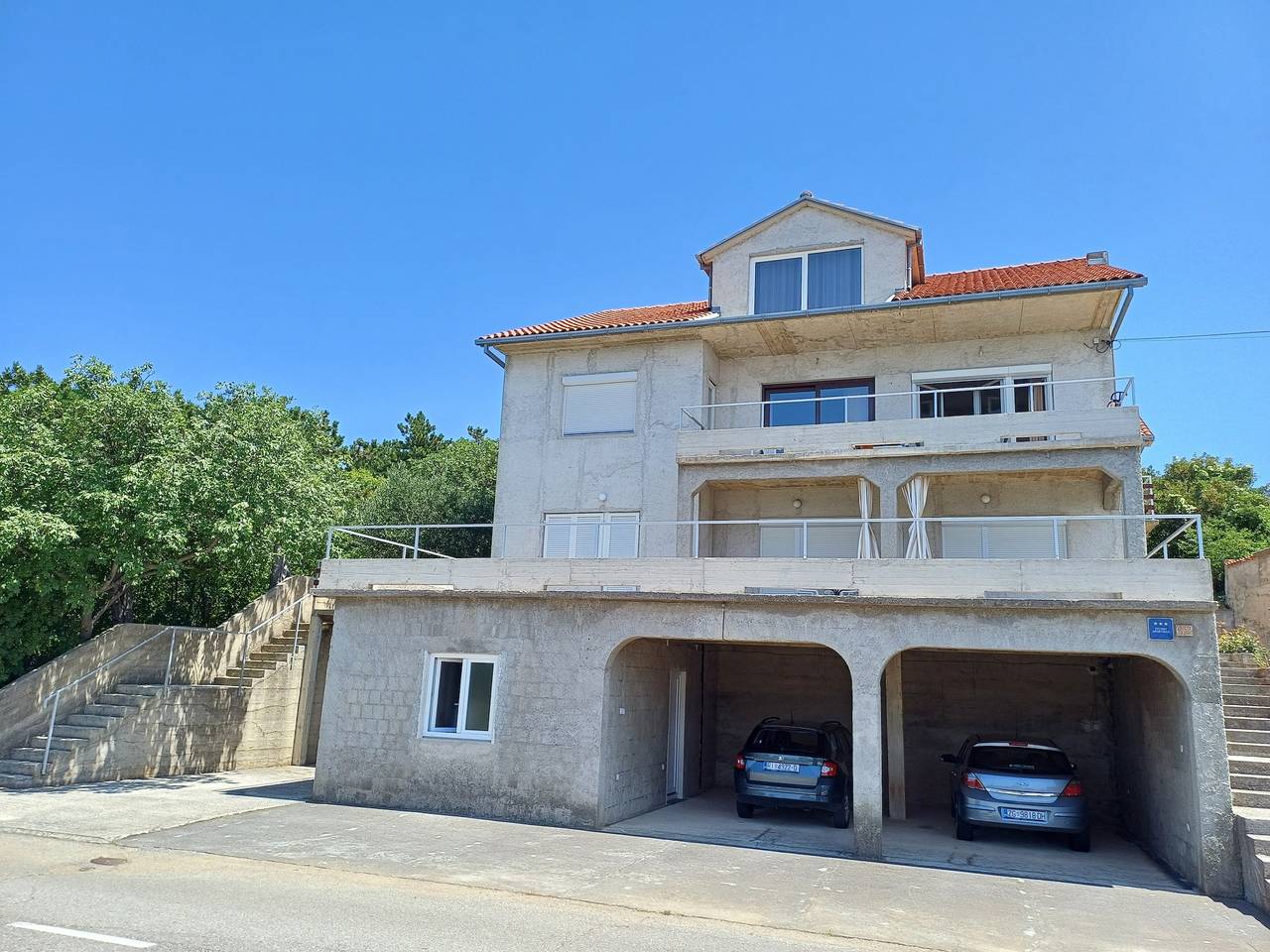 Ganze Wohnung, Studio Appartement mit Terrasse und Meerblick Klenovica, Novi Vinodolski -a in Klenovica, Primorje-Gorski Kotar