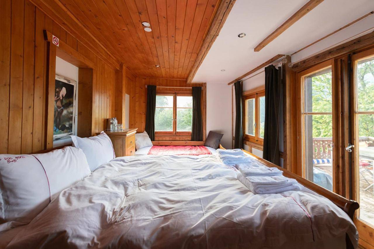 Standard Double Room with Shared Bathroom in Gryon, Alpes Vaudoises