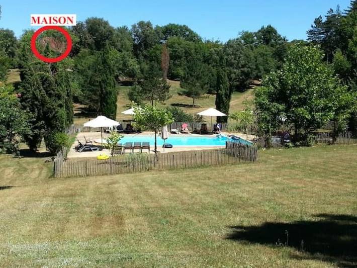 Location de vacances pour 6 personnes, avec Terrasse et Jardin ainsi que Piscine et Vue à Saint-Cirq-Madelon - 2