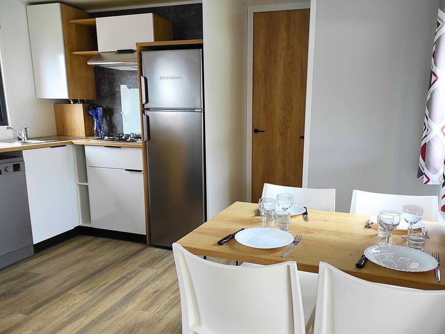 Camping Les Alizés  - Mobilheim 5 personen - Privilege N°1 32m² 1 Badezimmer in Saint-Hilaire-de-Riez, Vendée