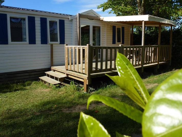 La Touesse Camping - Mobilheim 6 personen - Bahamas 36m² - 3 Schlafzimmer - Überdachte Terrasse in Saint-Lunaire, Saint-Malo und Umgebung