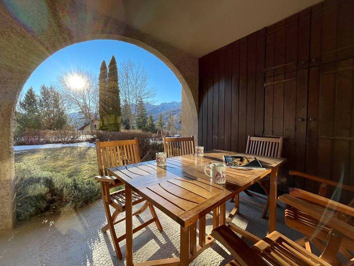 Ferienwohnung für 6 Personen, mit Balkon und Terrasse sowie Garten