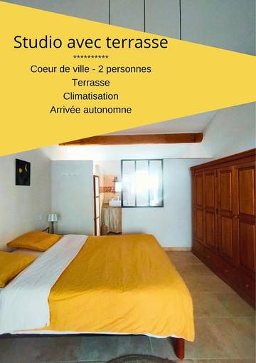 Gîte pour 2 personnes, avec terrasse à Beaumes-de-Venise