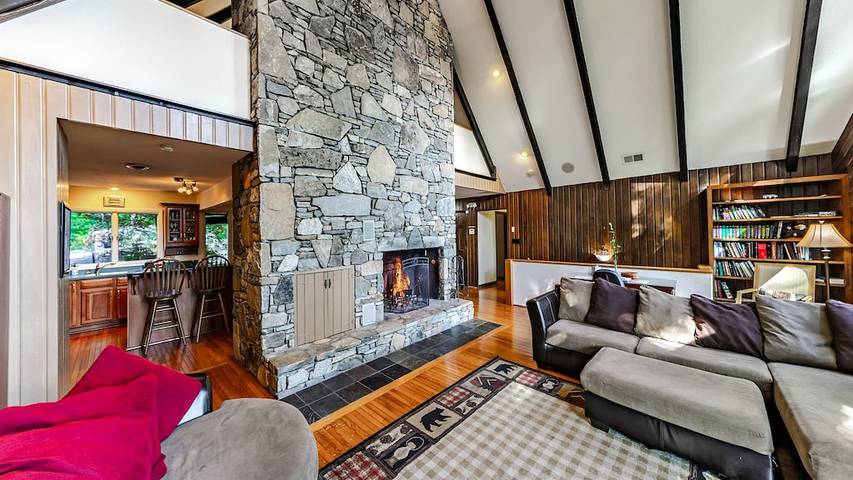 Vacation rental for 12 people, with terrace and hot tub, with pets in Woodfin (NC)