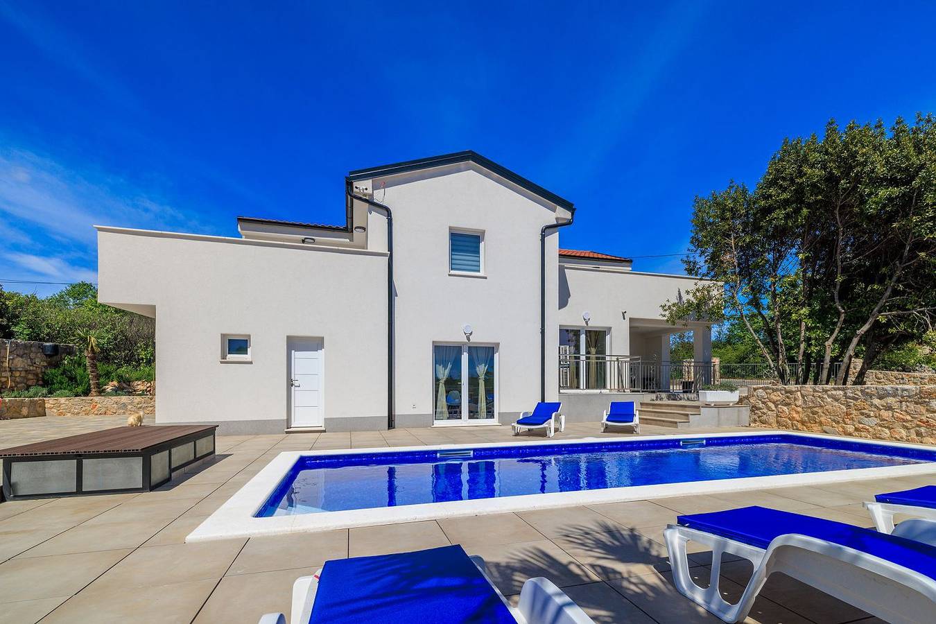 Ganze Wohnung, Pool mit Salzektrolyse unweit der Heilschlamm Bucht in Kras, Krk