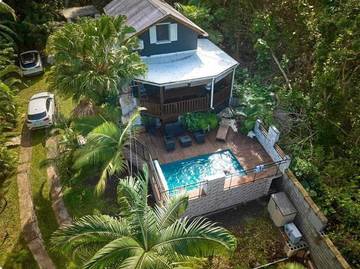 Location de vacances pour 7 personnes, avec piscine ainsi que vue et jardin, adapté aux familles à Saint-Philippe