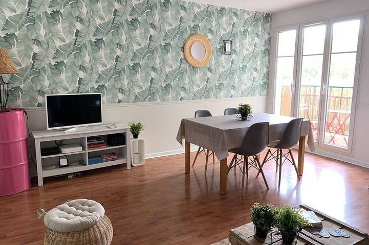 Appartement de vacances pour 7 personnes, avec jardin et balcon à Chessy