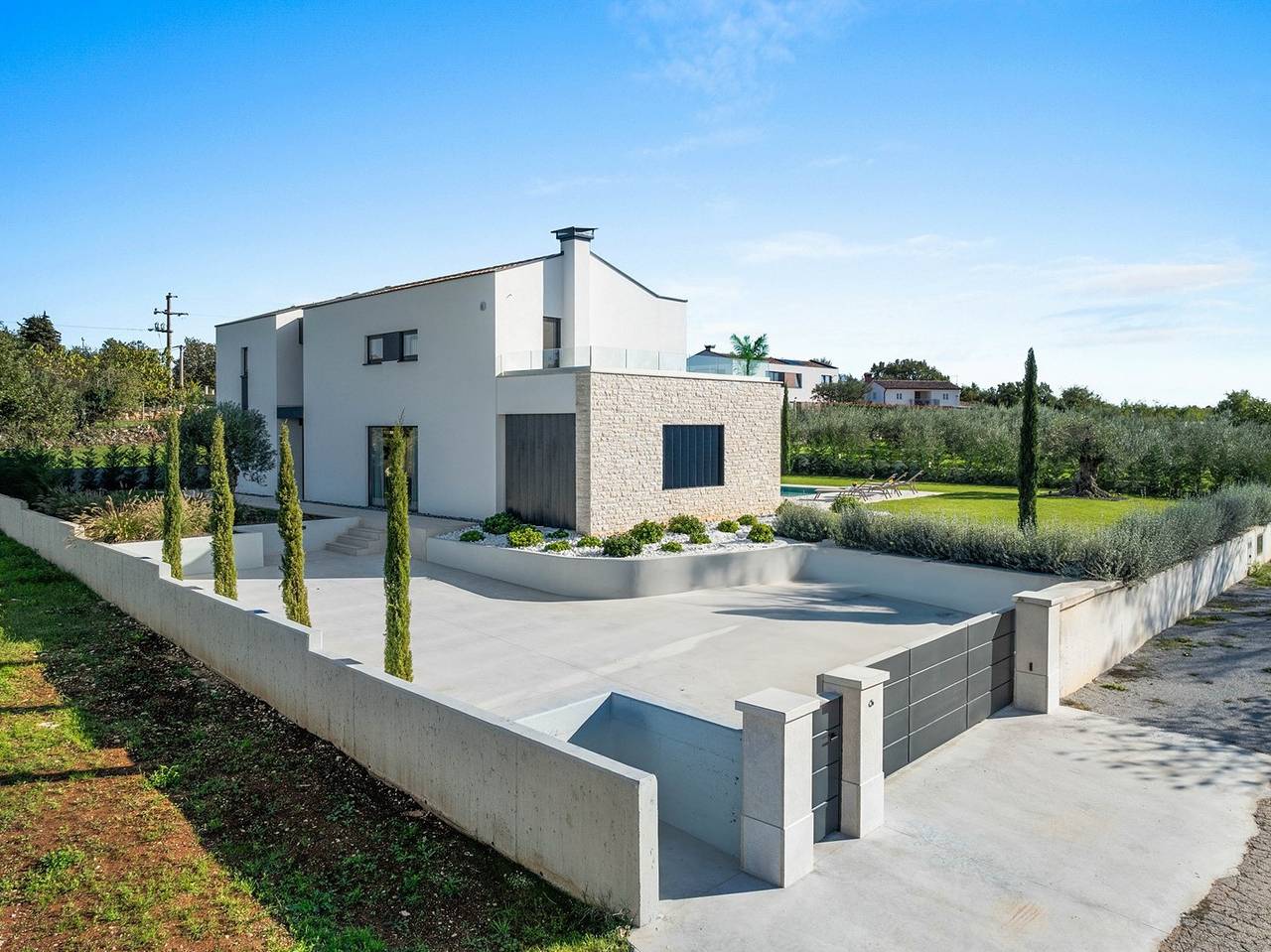 Moderne Villa Asmoa in Anzici, Zentralistrien