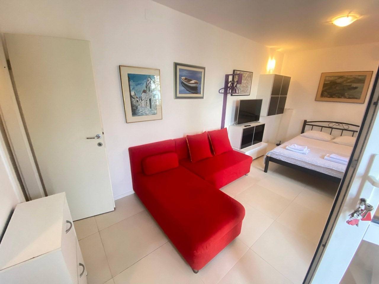 Ganze Wohnung, Das Apartment in einem ruhigen Teil der Altstadt mit wunderschönem Meerblick in Primosten, Šibenik-Knin
