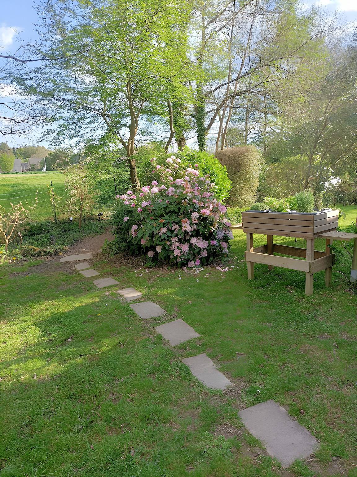Ferienhaus „Gîte La Longère de Brocéliande“ mit privatem Garten in Paimpont, Rennes und Umgebung