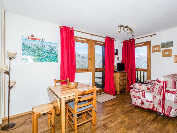 Studio pour 4 personnes, avec balcon dans La Plagne