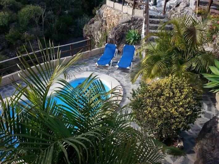Casa de vacaciones para 5 personas, con vistas además de piscina y jardín, Se admiten mascotas en Tenerife Sur