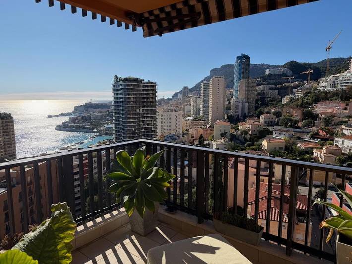 Apartamento para 2 personas, con vistas además de terraza y piscina en Mónaco
