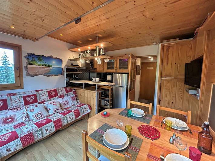 Ferienwohnung für 4 Personen, mit Terrasse und Pool in Méribel