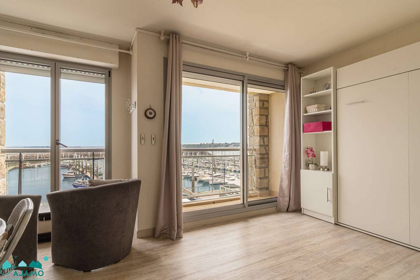 Appartement de vacances entier, Studio vue mer au port | 2 personnes | in Saint-Cast-le-Guildo, Région de Dinan
