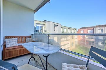 Gîte pour 4 personnes, avec balcon, animaux acceptés à Courseulles-sur-Mer