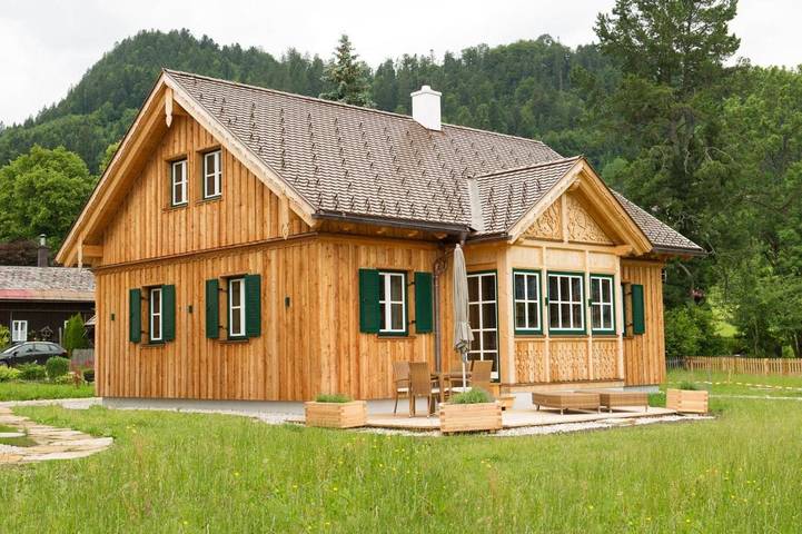 Chalet für 4 Personen, mit Terrasse und Garten sowie Sauna und Ausblick in Altaussee