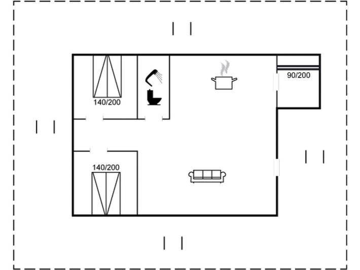 Ferienhaus für 6 Personen, mit Terrasse in Astrup Vig - 2