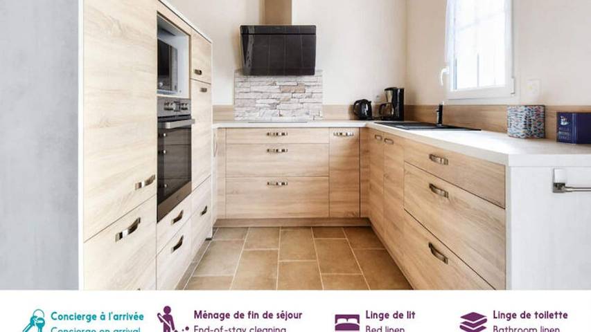 Gîte pour 9 personnes, avec jardin dans Plage De La Bosse L Epine - 4