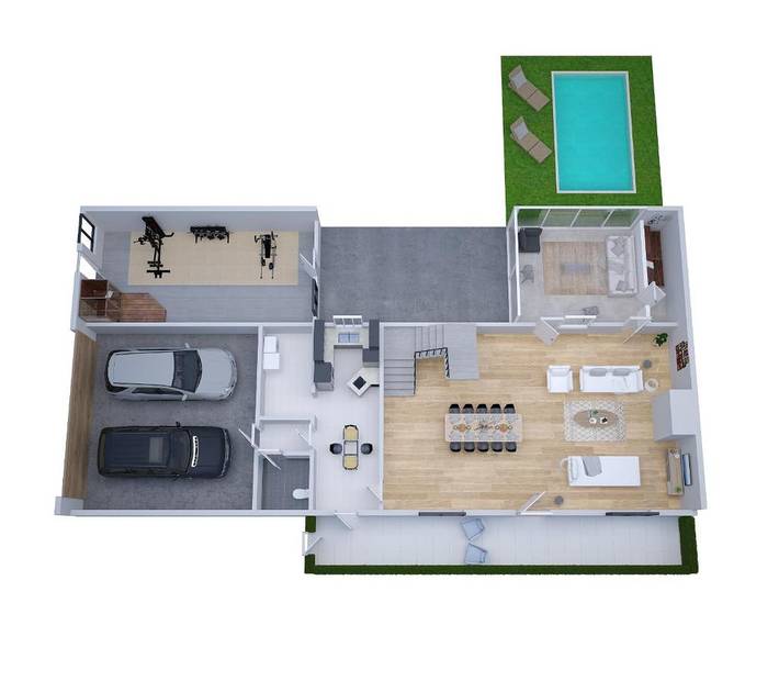 Location de vacances pour 10 personnes, avec jardin ainsi que piscine et sauna à La Fresnais - 3