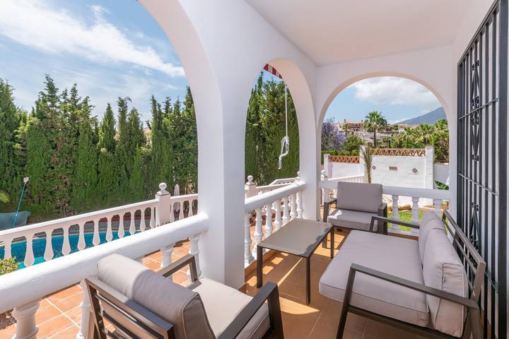 Villa Alegria Big terrace, private pool & parking in Mijas Costa, Mijas