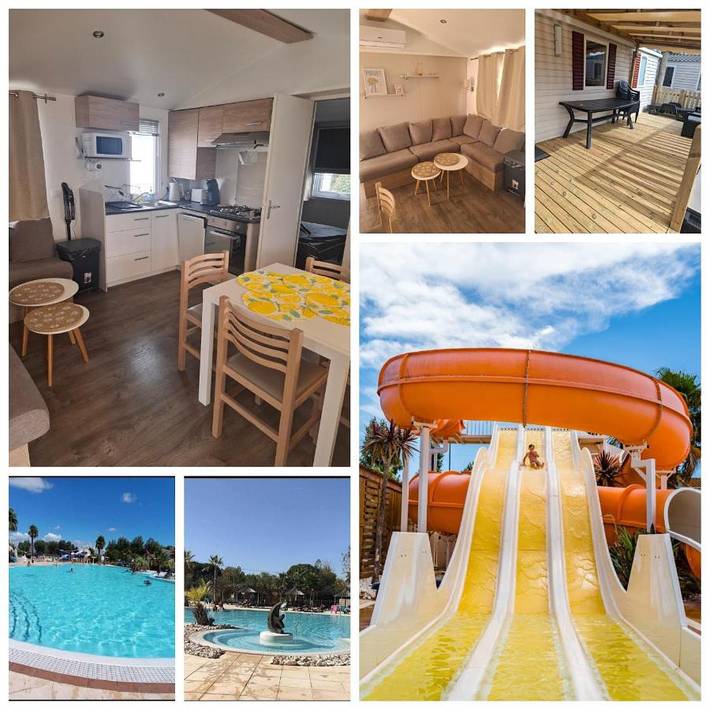 Camping pour 4 personnes, avec sauna ainsi que terrasse et piscine