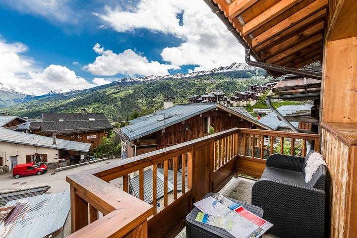 Gîte pour 20 personnes, avec Balcon ainsi que Terrasse et Vue dans Station de Montchavin les Coches - 3